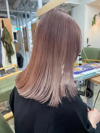 セミロング カラー 大阪心斎橋alu 野田和宏のヘアスタイル