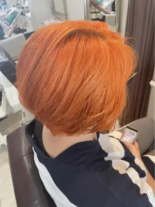 ショート カラー ボブウルフ／ボブ Satsuki【名駅のヘアスタイル