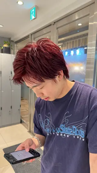 ショート 高円寺/艶カラー/ レイヤーカットのヘアスタイル