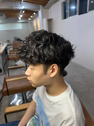 パーマ メンズ 櫻井 サクラのヘアスタイル