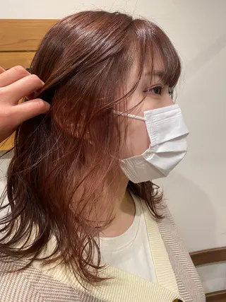 ミディアム カラー china/ボブ/ ブリーチカラーのヘアスタイル
