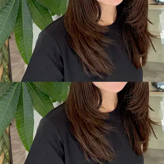 セミロング 🌞レイヤー×カラー 前川那津美🌞のヘアスタイル