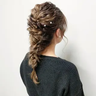 ロング ヘアアレンジ PRIVATE SALON EYES所属・EYES リアのマツエク・マツパデザイン