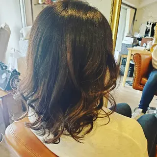 ミディアム カラー spa hair  ark 富井直美のヘアスタイル
