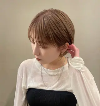 ショート tete nico所属・似合わせ/ヘアカラー nanami🌸のヘアスタイル