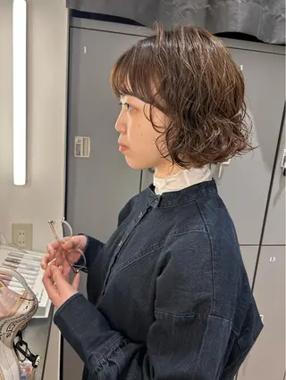 パーマ k-twoあべのキューズモール店所属・♡ktwoかな /透明感カラーのヘアスタイル