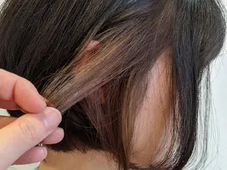 ミディアム 髪質改善&白髪ぼかし カラー♡店長みやけ♡のヘアスタイル