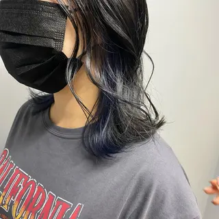 ミディアム カラー きよはらちさき🍑 柔らかカラー🌱🫧のヘアスタイル