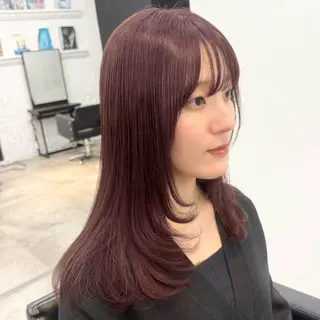 ショート カラー 暖色/ダブルカラー/ レッド/ kanaのヘアスタイル