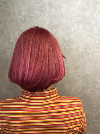 ショート カラー ヘアアレンジ BUBBLES所属・山本 琴乃🦭のヘアスタイル