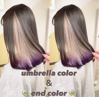 カラー 渋谷:インナーカラー ／🍒エリカ🍒のヘアスタイル