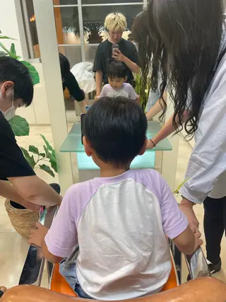 ショート メンズ キッズ 大宮｜メンズカット ダブルカラー｜パーマのヘアスタイル