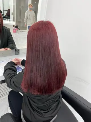 ロング カラー 🥀ワンホン風暖色 カラーRISA🥀のヘアスタイル