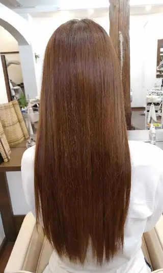 ロング まつお かずねのヘアスタイル