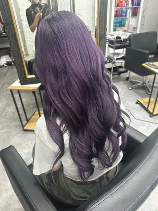 ロング カラー カットカラー🩷 五島桜樫のヘアスタイル