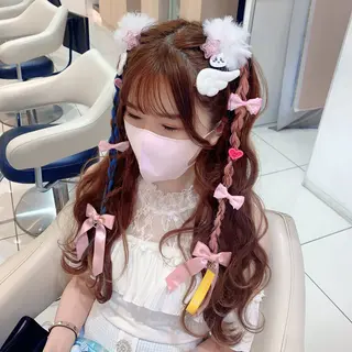 ロング ヘアアレンジ 宮永 璃沙のヘアスタイル