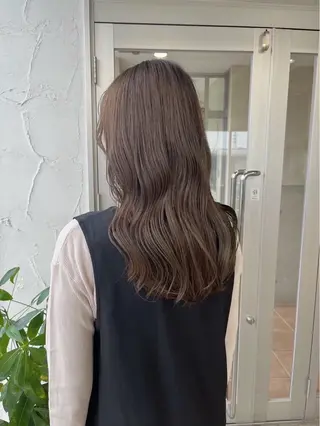 セミロング 荒川泰輝/オリーブ カラー/透明感カラーのヘアスタイル