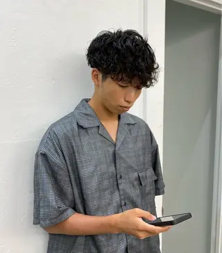 パーマ メンズ 🤎カット/ブリーチ /縮毛矯正/大宮🤎のヘアスタイル