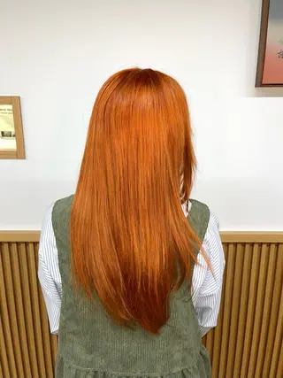 ロング カラー ROSIER所属・ウルフカット 🐺ｾﾝﾀﾞｱｶﾈのヘアスタイル