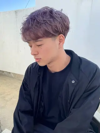 ショート カラー メンズ lani hair salon所属・SHOTO ハイトー ン/デザインカラーのヘアスタイル