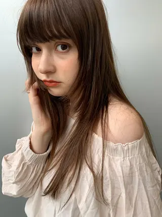 ロング カラー ケアカラー×髪質改善 🌙OKUBO🌙のヘアスタイル