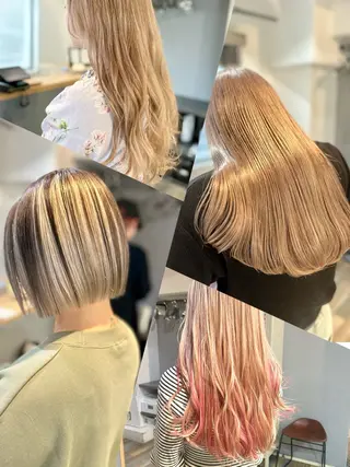 ミディアム 🍓指名No.1ハイ トーン🍓日向花🍓のヘアスタイル