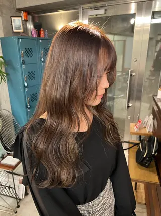 ロング 土田かほ/本日🈳 透明感カラー🍃のヘアスタイル