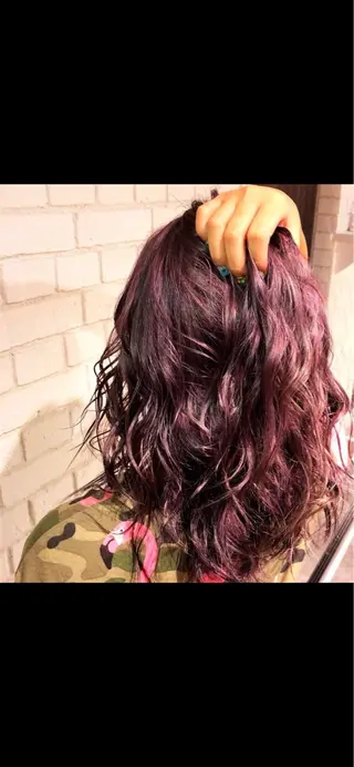 ミディアム カラー エリア唯一🌈ᵕ̈* 派手髪モリヤ🌺のヘアスタイル