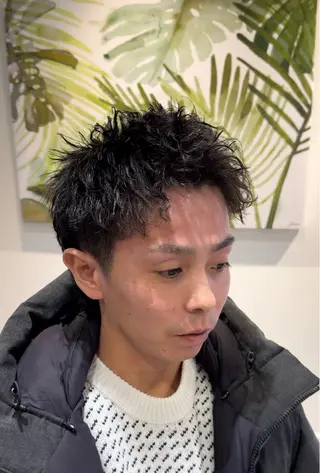 パーマ メンズ vivid所属・麻生誠 メンズ特化❤️‍🔥のヘアスタイル
