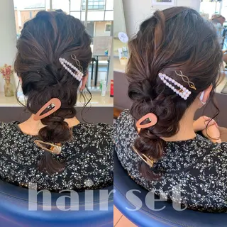 セミロング ヘアアレンジ hair salon siro所属・小澤 志穂のヘアスタイル