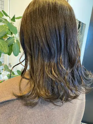 セミロング カラー 透明感カラー 🩰asumiのヘアスタイル