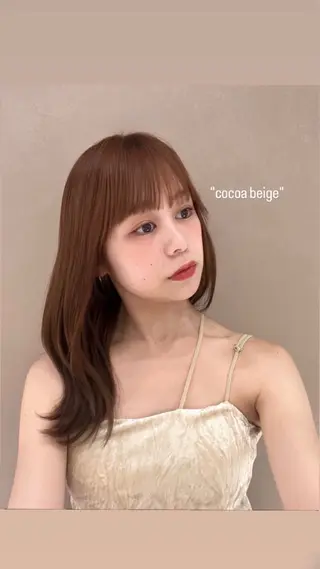 ロング ミディアムヘア Chifumiのヘアスタイル