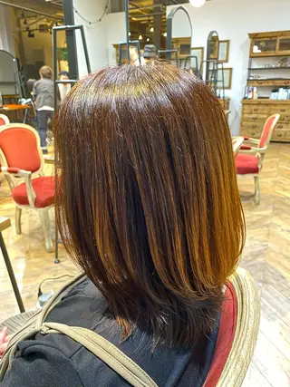 ミディアム カラー 小島 健太郎のヘアスタイル