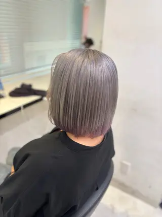 カラー 💙ハイトーン韓国風 色白ヘア💙manaのヘアスタイル