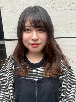 セミロング Lafith hair coco 博多店所属・脇山 真生のヘアスタイル