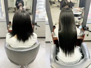 ロング 💎馴染むエクステ ×カラーTOMO💎のヘアスタイル