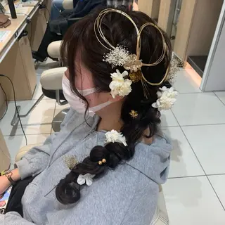 ロング ヘアアレンジ 宮永 璃沙のヘアスタイル