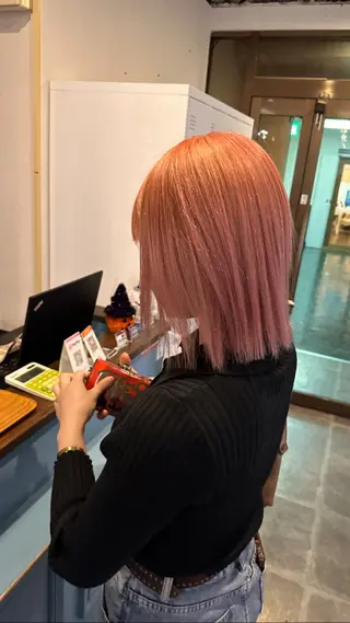 ミディアム カラー ヘアアレンジ cecil hair 難波店所属・髪質改善透明感カラー /SHOGO☀️のヘアスタイル