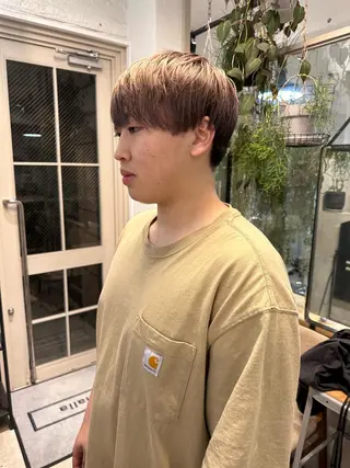 ショート カラー メンズ REINA☁️透明感 カラー/ぷつっと♡のヘアスタイル