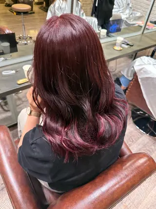 カラー ヘアカラー&マツパ 募集/ｵｷﾞﾉｱｵﾘのヘアスタイル