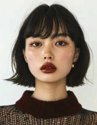 ミディアム カラー レイヤー/柔色 カラー/SAkiのヘアスタイル