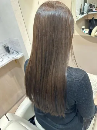 ロング カラー マツザキ チナツのヘアスタイル