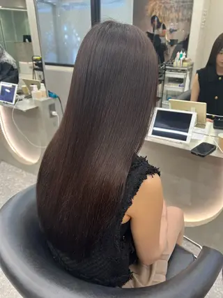 ロング 地毛風縮毛矯正 ☘️松井　傑のヘアスタイル