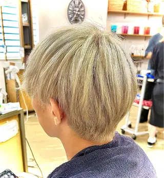 ミディアム カラー メンズ メンズカットグラデー ションカラー/ケイゴのヘアスタイル