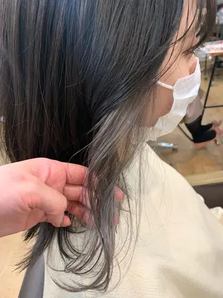 セミロング カラー yuri🌼 NUMBER 天王寺のヘアスタイル