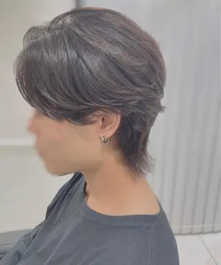 パーマ メンズ センターパート 川島爽楽のヘアスタイル