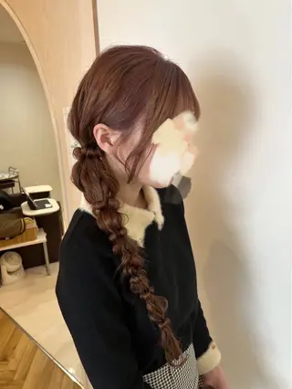ロング ヘアアレンジ メンズカットモデル／ 坂本詩穂🌟彡のヘアスタイル