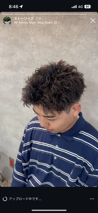 パーマ メンズ イケメン製造機 🔥上原沙羅🔥のヘアスタイル