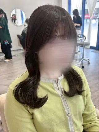 ロング カラー Una所属・韓国風カラー✄ カズホのヘアスタイル