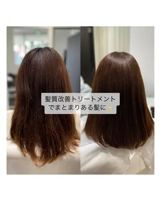 ミディアム YASU🍎CUT 赤系カラー/ヘアケアのヘアスタイル